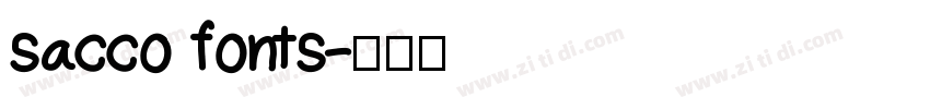 sacco fonts字体转换